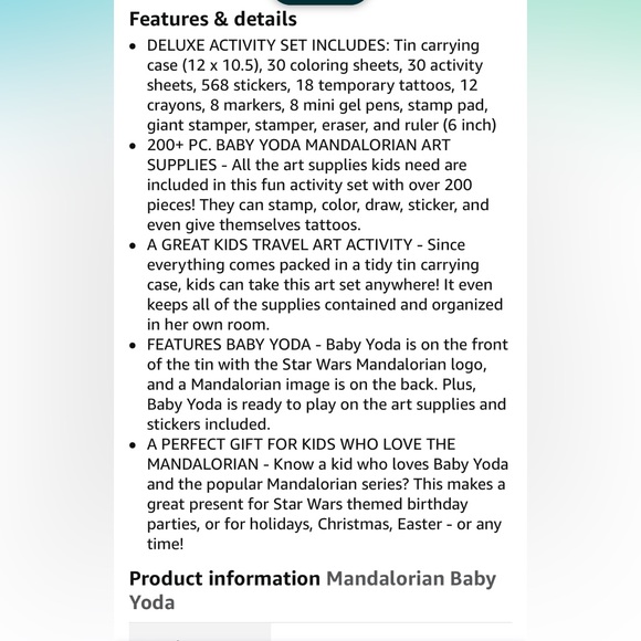 Star Wars: the mandalorian deluxe activity set - Picture 6 of 6